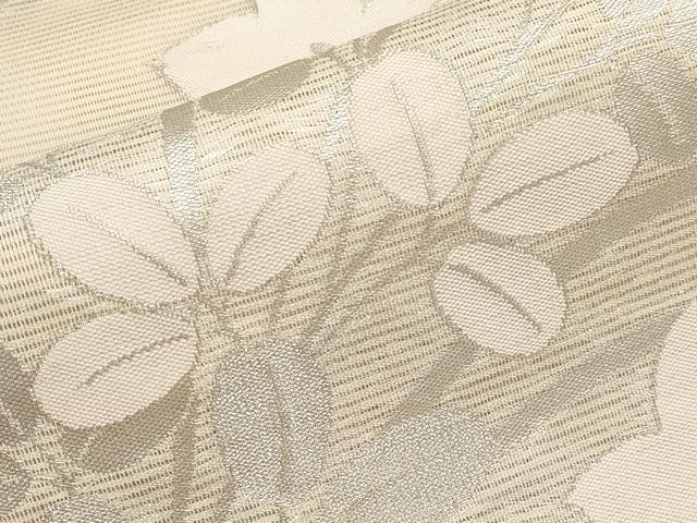 平和屋着物*夏物 六通柄袋帯 桔梗 銀糸 正絹 逸品 未使用 CABI8622tx