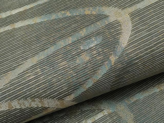 平和屋着物*夏物 六通柄袋帯 流水文 金銀糸 正絹 逸品 未使用 CABI8623tx
