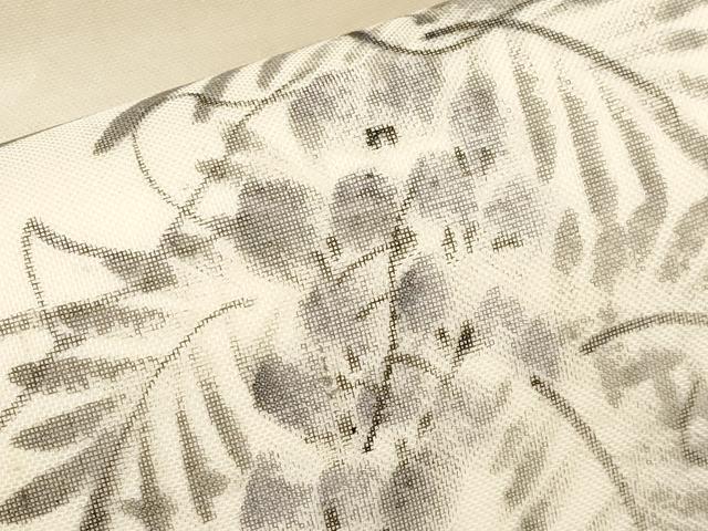 平和屋着物*夏物 九寸名古屋帯 作家物 手描き 藤花房 正絹 逸品 CABI8642tx