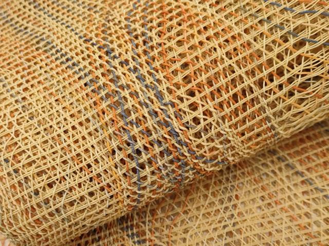 平和屋着物*夏物 八寸名古屋帯 羅 格子柄 正絹 逸品 未使用 CABI8647tx