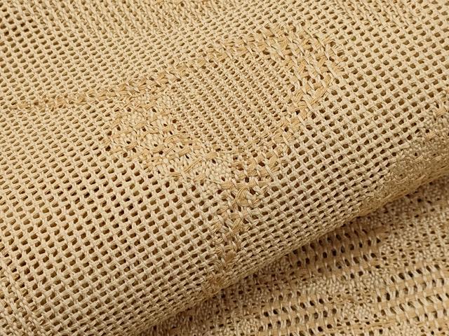 平和屋着物*夏物 八寸名古屋帯 枝花文 丁子色 正絹 逸品 CABI8649tx