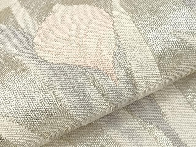 平和屋着物*夏物 六通柄袋帯 杜若 銀糸 正絹 逸品 CABI8652tx