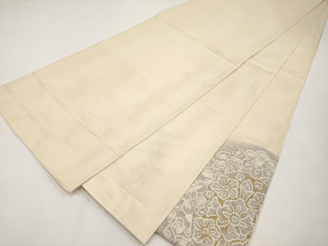 平和屋着物*夏物 太鼓柄袋帯 絽綴れ 草花文 金銀糸 正絹 逸品 CABI8654tx