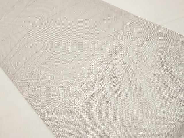 平和屋着物*夏物 六通柄袋帯 露芝文 銀糸 正絹 逸品 CABI8656tx