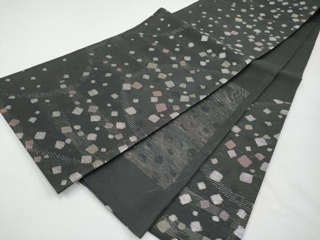 平和屋着物*夏物 六通柄 京袋帯 箔散らし 銀糸 未使用 CABI8671tx