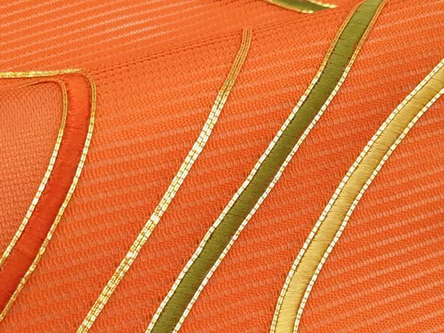 平和屋着物*夏物 九寸名古屋帯 駒刺繍 流水文 正絹 逸品 CABI8672tx