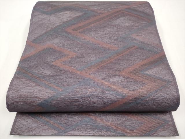 平和屋着物*夏物 六通柄袋帯 抽象文 金糸 正絹 逸品 CABI8699tx