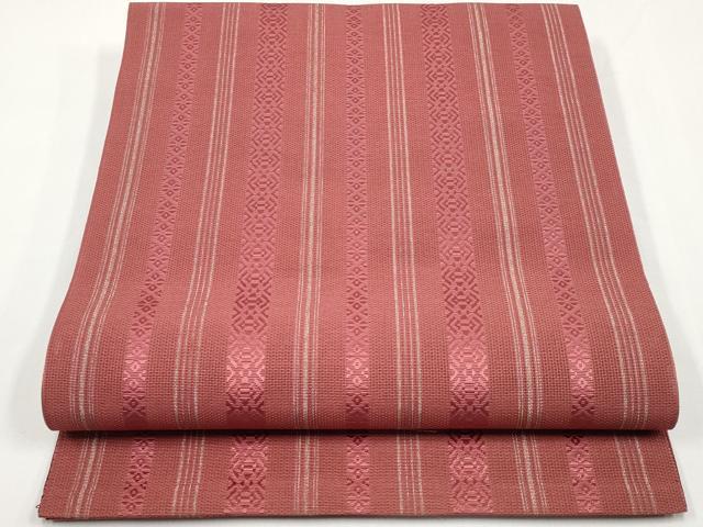 平和屋着物*夏物 本場筑前博多織 八寸名古屋帯 紗献上 正絹 逸品 CABI8716tx