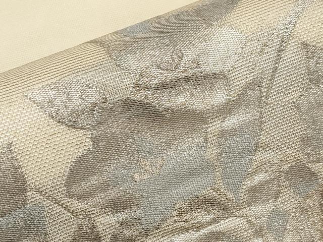 平和屋着物*夏物 九寸開き名古屋帯 桔梗 銀糸 正絹 逸品 CABI8724tx