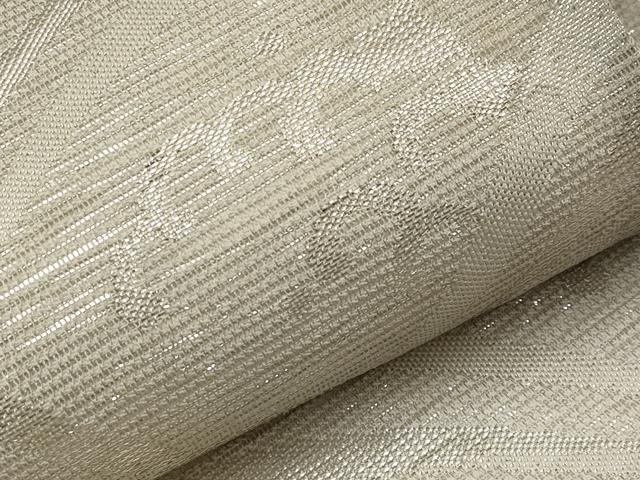 平和屋着物*夏物 六通柄袋帯 立波文 銀糸 正絹 逸品 CABI8737tx