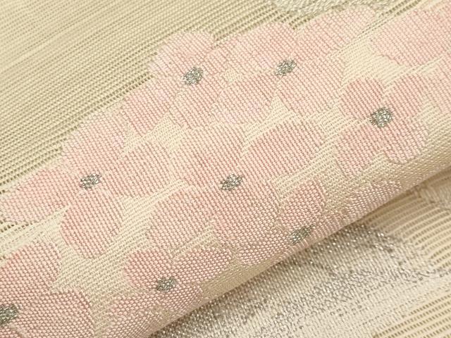 平和屋着物*夏物 八寸名古屋帯 紫陽花 銀糸 正絹 逸品 CABI8744tx