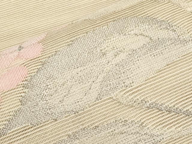 平和屋着物*夏物 八寸名古屋帯 紫陽花 銀糸 正絹 逸品 CABI8744tx