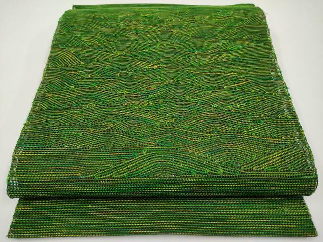 平和屋着物*夏物 八寸名古屋帯 抽象文 正絹 逸品 CABI8751tx
