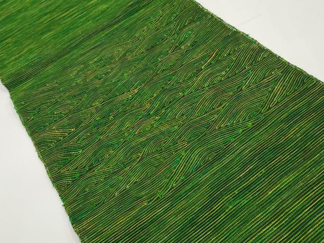 平和屋着物*夏物 八寸名古屋帯 抽象文 正絹 逸品 CABI8751tx