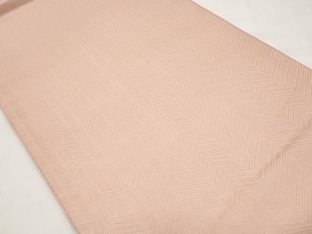 平和屋着物*夏物 全通柄袋帯 抽象文 水柿色 正絹 逸品 CABI8781tx