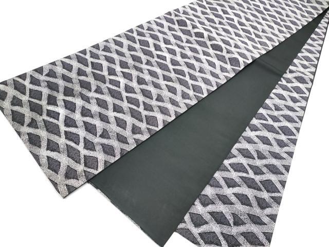 平和屋着物●全通柄袋帯 幾何学文様 正絹 逸品 CABI8805hy