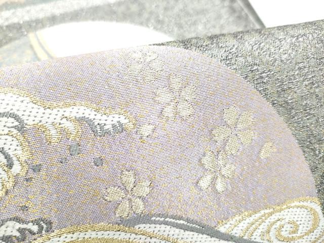 平和屋着物●六通柄袋帯 映調四季文 金銀糸 正絹 逸品 CABI8830hy