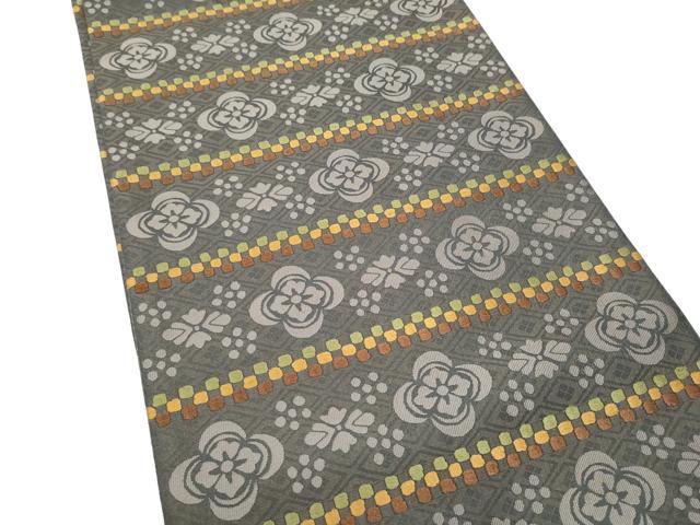 平和屋着物●全通柄袋帯 親王礼冠文 正絹 逸品 CABI8837hy