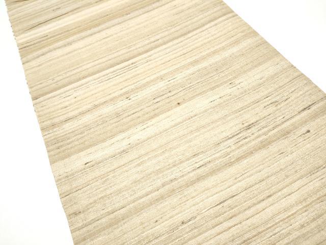 平和屋着物●インド・アッサム 野蚕糸 手織 ムガシルク 両面 全通柄袋帯 横段文 正絹 逸品 CABI8846hy