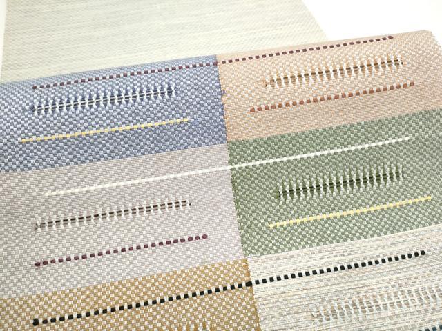 平和屋着物●八寸名古屋帯 幾何学文様 正絹 逸品 CABI8942hy