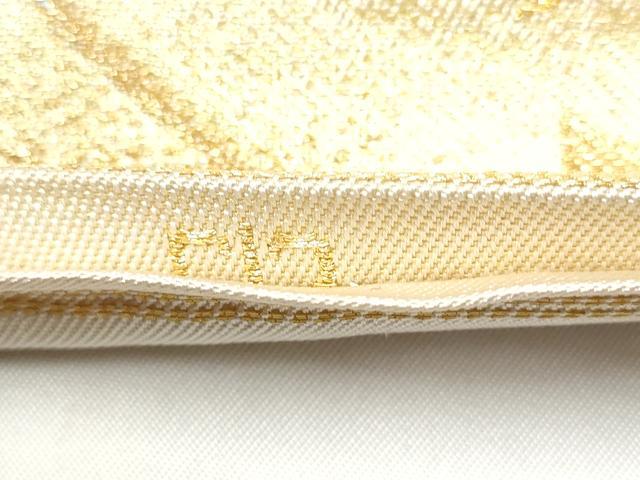 平和屋着物●西陣 川島織物 六通柄 本袋帯 流水草花文 金銀糸 正絹 逸品 CABI8974hy