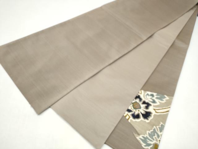 平和屋着物●太鼓柄袋帯 すくい織 舞花文 正絹 逸品 CABI8989hy