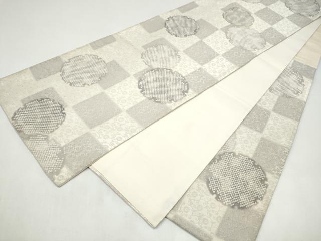 平和屋着物●六通柄袋帯 紹巴 京鹿の子 正絹 逸品 CABI8995hy