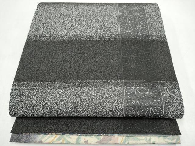 平和屋着物●両面 両方向 全通柄袋帯 枝花文 金通し地 正絹 逸品 CABI9000hy