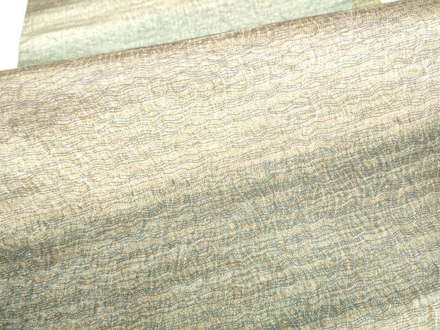 平和屋着物●紋屋井関 御寮織 全通柄袋帯 霞文 金糸 正絹 逸品 CABI9027hy