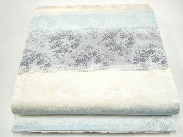 平和屋着物●両面 全通柄袋帯 泥染め 鳳凰花文 反端付き 正絹 逸品 CABI9061hy