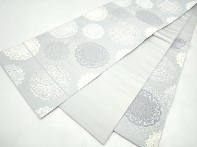 平和屋着物●六通柄袋帯 唐織 正倉院花文 正絹 逸品 CABI9081hy