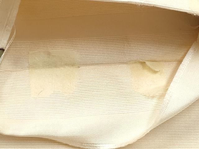 平和屋着物●本場筑前博多織 半幅帯 独楽 正絹 逸品 CABI9101hy