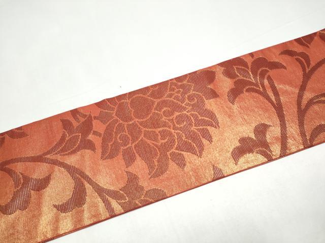 平和屋着物●西陣 川島織物 九寸名古屋帯 更紗花文 金糸 正絹 逸品 CABI9123hy