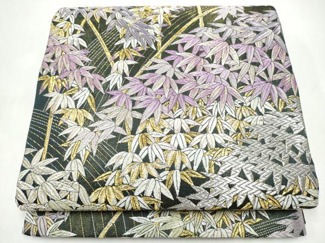 平和屋着物●六通柄袋帯 唐織 四季彩彩 金銀糸 正絹 逸品 CABI9160hy