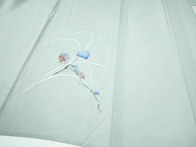 平和屋着物*夏物 訪問着 友禅 絽 枝花文 暈し染め そごう扱い 正絹 逸品 CABI9199hy