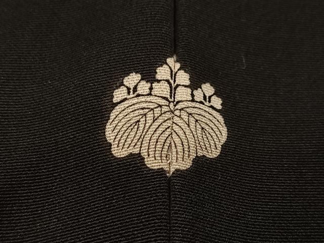 平和屋着物■豪華黒留袖 寿光織 御所車花文 金糸 正絹 逸品 CABI9232ua