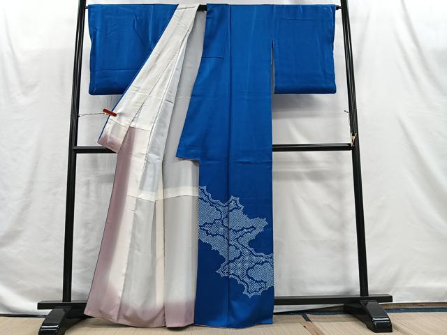 平和屋着物■訪問着 流水草花文 正絹 逸品 CABI9238ua