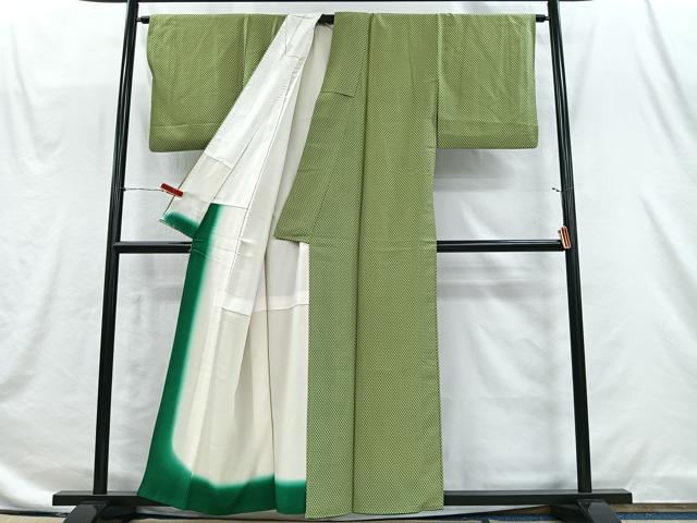 平和屋着物■江戸小紋 花尽くし 正絹 逸品 CABI9242ua