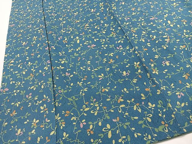 平和屋着物■上質な小紋 枝葉文 正絹 逸品 CABI9244ua
