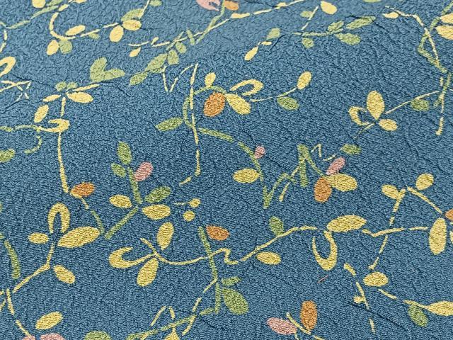 平和屋着物■上質な小紋 枝葉文 正絹 逸品 CABI9244ua