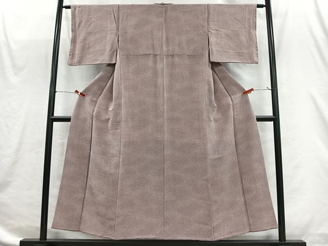 平和屋着物■上質な小紋 霞文 鬼しぼ縮緬 正絹 逸品 CABI9250ua