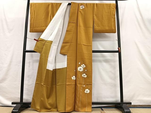 平和屋着物■訪問着 草花文 金銀彩 正絹 逸品 CABI9254ua