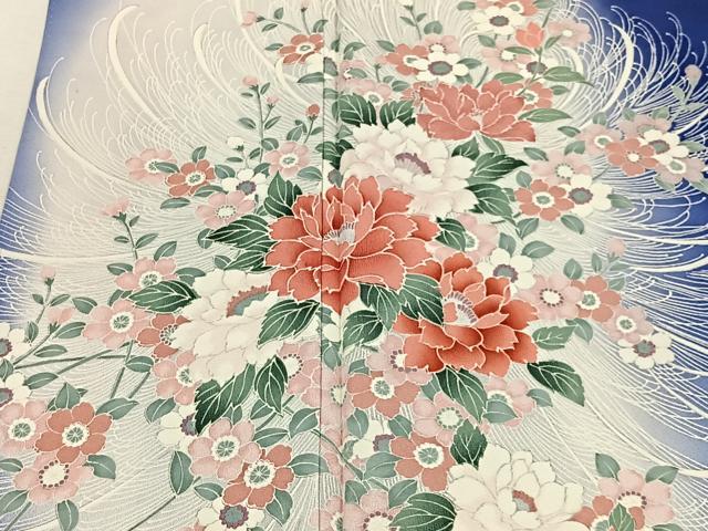 平和屋着物■訪問着 草花文 暈し染め 正絹 逸品 CABI9257ua