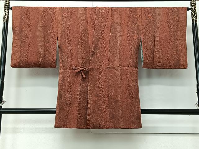 平和屋着物∞道中着 花唐草文 正絹 逸品 CABI9269ua