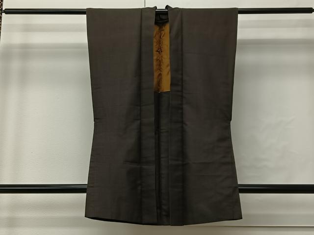 平和屋着物∞男性 袖無し羽織 紬地 縞 正絹 逸品 CABI9288ua