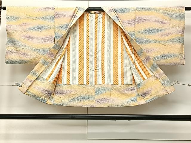 平和屋着物∞羽織 芝草文 暈し染め 正絹 逸品 CABI9295ua