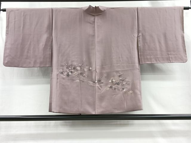 平和屋着物#羽織 総刺繍 流水草花文 正絹 逸品 CABI9314ua