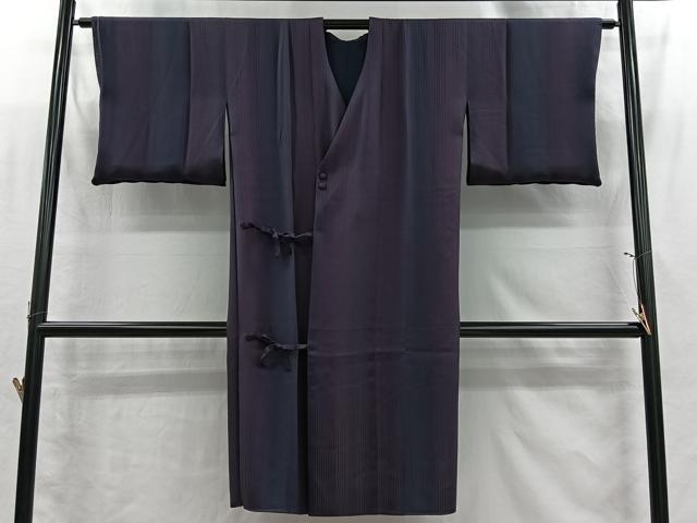 平和屋着物#道中着 リバーシブル 霞文 暈し染め ロング丈 正絹 逸品 CABI9328ua
