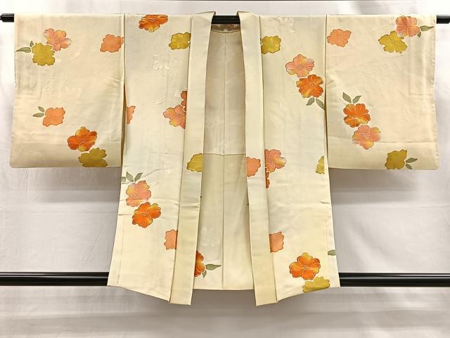 平和屋着物#羽織 地紋起こし 舞花文 正絹 逸品 CABI9329ua