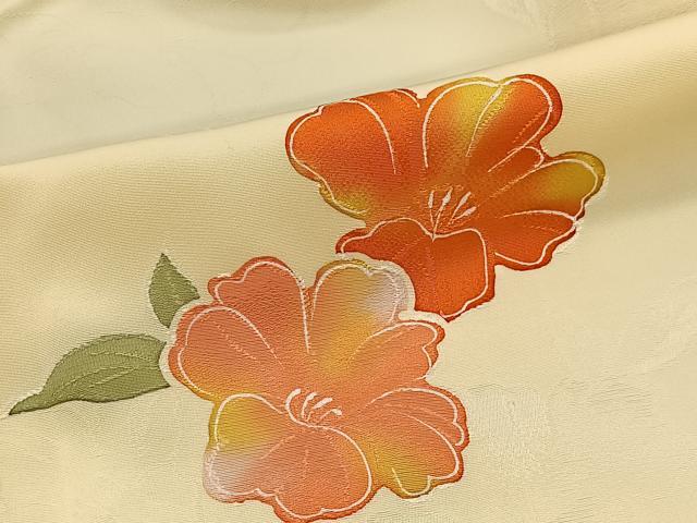 平和屋着物#羽織 地紋起こし 舞花文 正絹 逸品 CABI9329ua